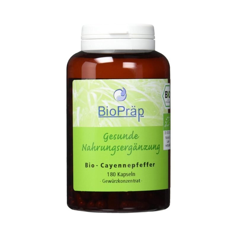 180 bio cayennepfeffer kapseln – Hochwertig & Vegan – Laborgeprüft