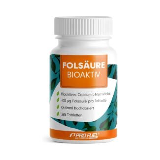 Folsäure BIOAKTIV 400µg - 365 Folsäure Tabletten mit bioaktiver L-5-MTHF Folsäure