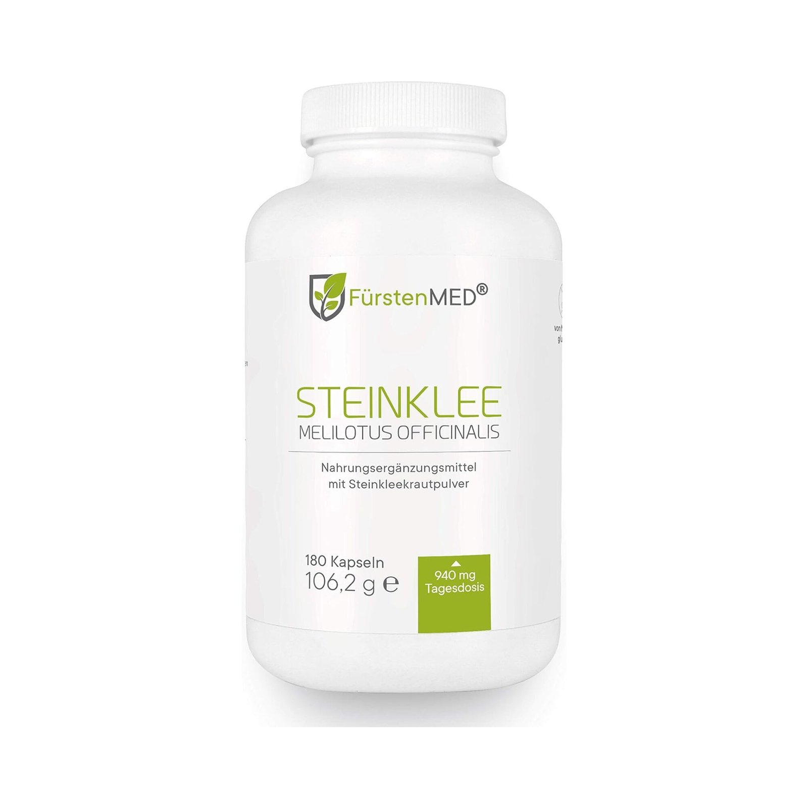 FürstenMED® 180 Steinklee Kapseln vegan 180 steinklee kapseln vegan – 940 mg pro Tagesdosis – Laborgeprüft – FürstenMED®