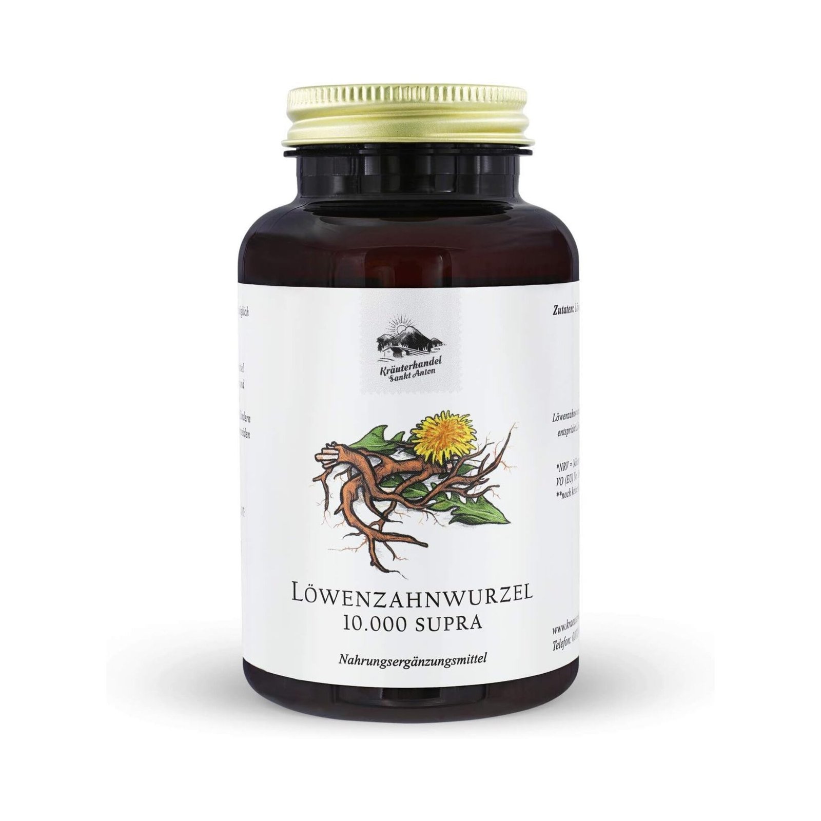 120 löwenzahnwurzel kapseln – 500 mg Extrakt (10:1) – Ohne Zusätze – Deutsche Premium Qualität