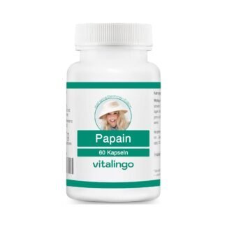 60 vegane papain enzym kapseln mit 500 mg und 35 Mio. USP units/g, hochdosiert