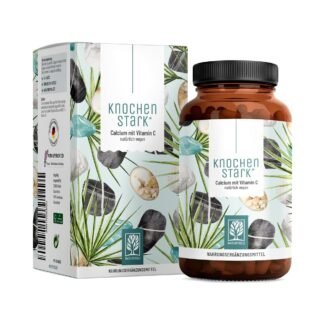 120 calcium hochdosiert mit vitamin c vegan kapseln – 800mg pro Tagesdosis – NATURTREU®