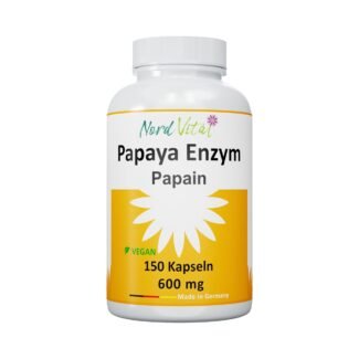 150 vegane papaya enzym kapseln mit ultra-hoher Papain-Enzymaktivität, Made in Germany