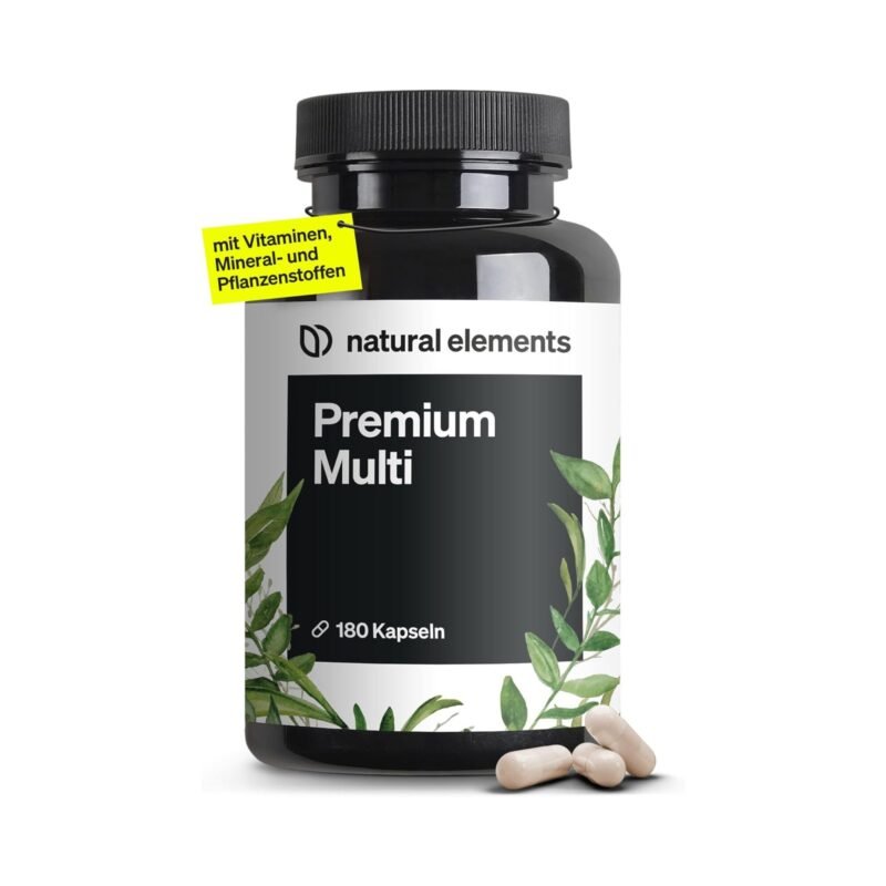 180 Kapseln Multivitamin Kapseln hochdosiert vegan natural elements