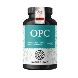 opc traubenkernextrakt 180 kapseln 800mg vitamin c vegan hochdosiert nature love