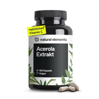 acerola kapseln 180 stück hochdosiert vegan vitamin c