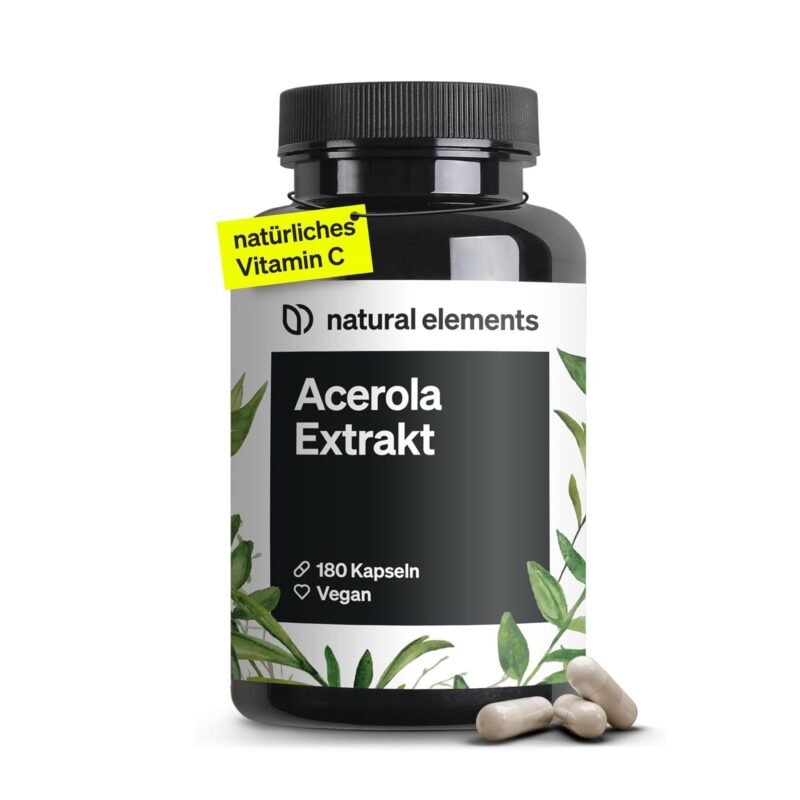 acerola kapseln 180 stück hochdosiert vegan vitamin c