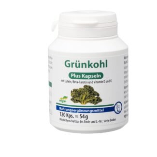 grünkohl kapseln 120 stück sulforaphan vegan ohne zusätze pharma peter