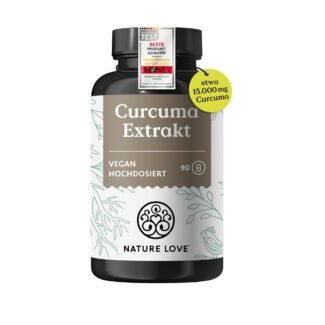 kurkuma kapseln hochdosiert 270 stück mit pfeffer vegan made in germany