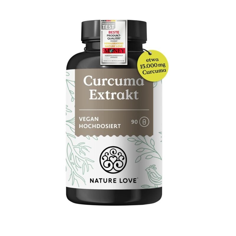 kurkuma kapseln hochdosiert 270 stück mit pfeffer vegan made in germany