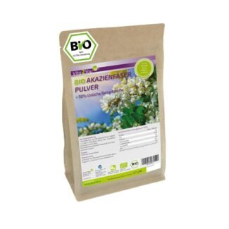 akazienfasern pulver bio 500g ballaststoffreich vegan geschmacksneutral