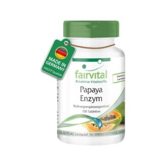 papaya enzym tabletten 100 stück hochdosiert mit papain vegan fairvital