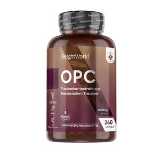 opc traubenkernextrakt 240 kapseln 1000mg 95 prozent aus weintrauben weightworld