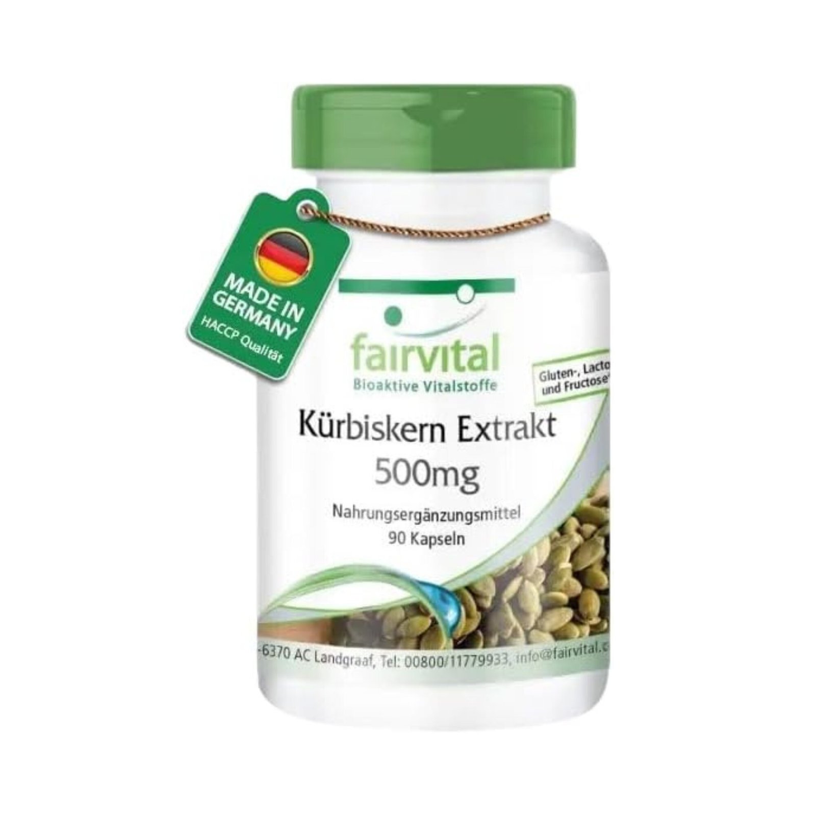 kuerbiskern extrakt kapseln 90 stück hochdosiert vegan made in germany