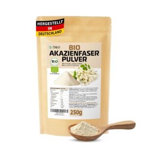 akazienfasern pulver bio 250g vegan lösliche ballaststoffe
