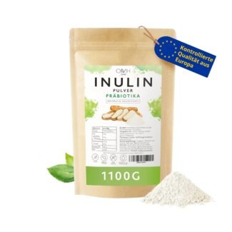 inulin pulver 1100g vegan ballaststoff europäische chicoree-wurzel