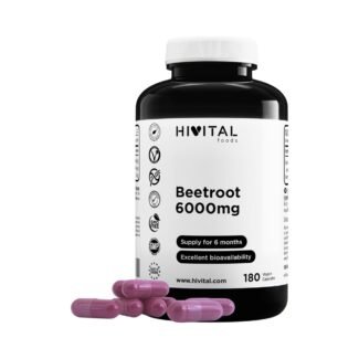 rote beete kapseln 180 stück 6000mg hochdosiert vegan hivital