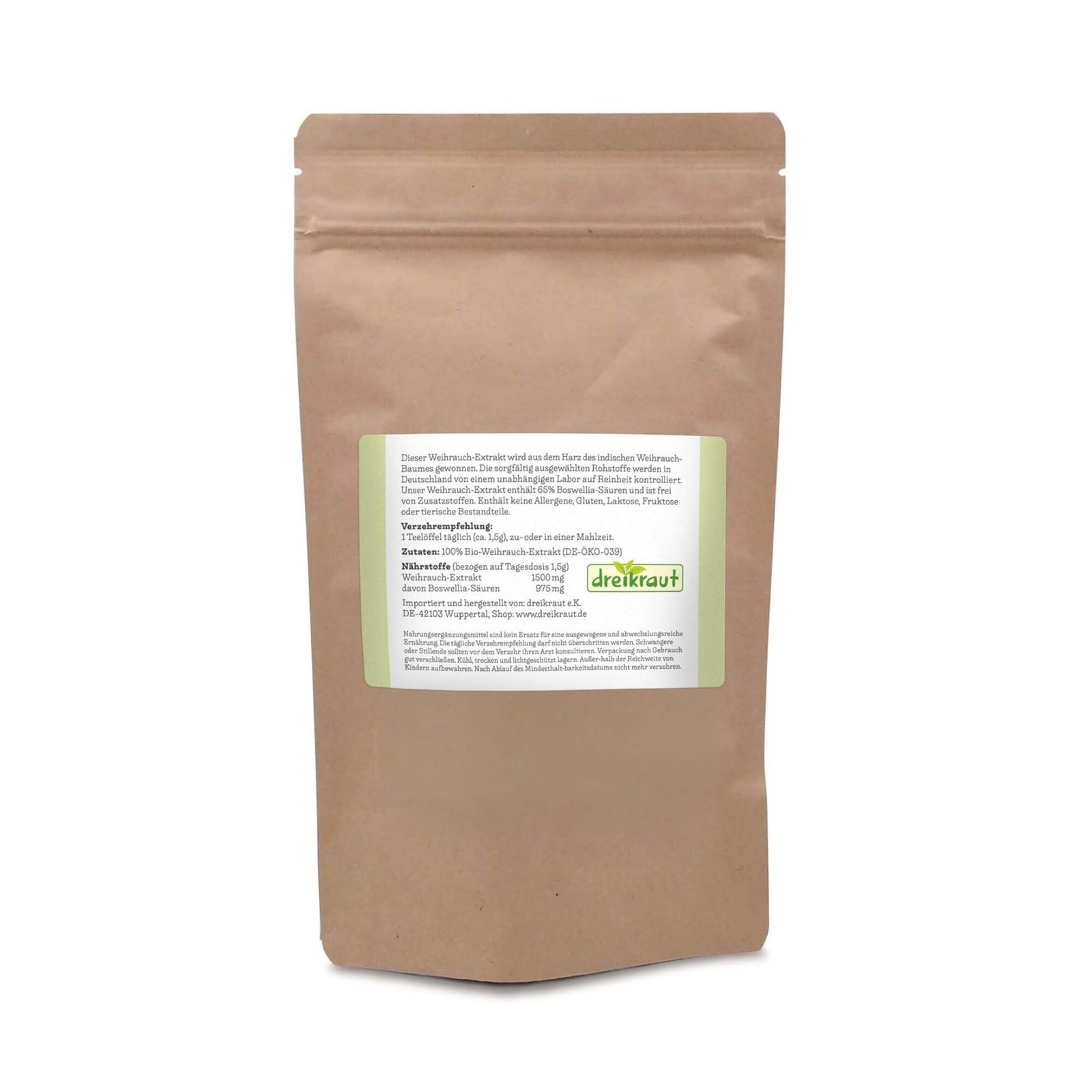 100g Weihrauchextrakt pulver boswellia serrata 65% boswelliasäuren | Dreikraut