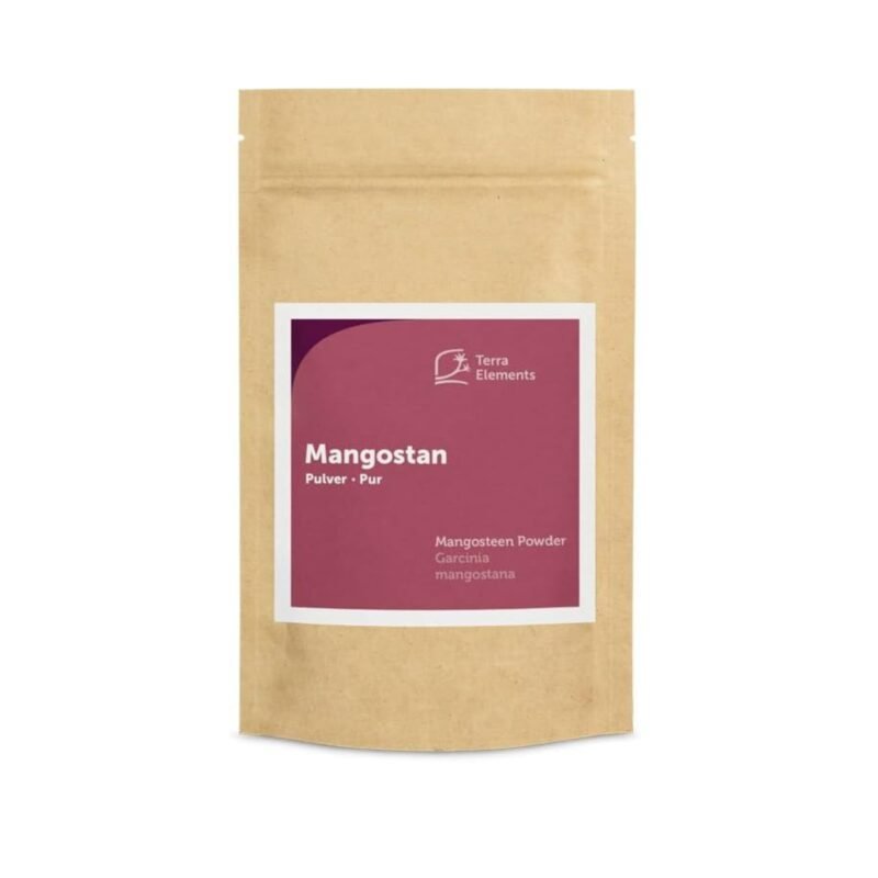 mangostan pulver 100g 100 prozent rein vegan terra elements