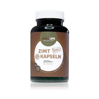 125 vegane zimt kapseln – 2000 mg organischer Zimt, reich an Antioxidantien