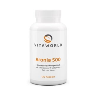 120 Aronia Kapseln 500 mg vitaworld – Vegan & Hochdosiert