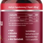 250 Kapseln Camu Camu Extrakt Kapseln hochdosiert mit natürlichem Vitamin C | Redfood