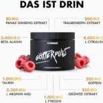 308g Pre Workout Booster Himbeere – Hochdosierter Trainingsbooster vegan | OS Nutrition