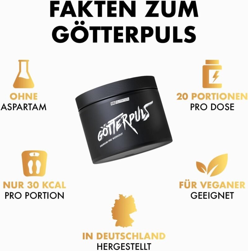 308g Pre Workout Booster Himbeere – Hochdosierter Trainingsbooster vegan | OS Nutrition