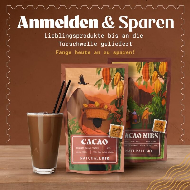 200 g Kakaopulver bio – Rohkostqualität, ungesüßt & geprüft | NaturaleBio