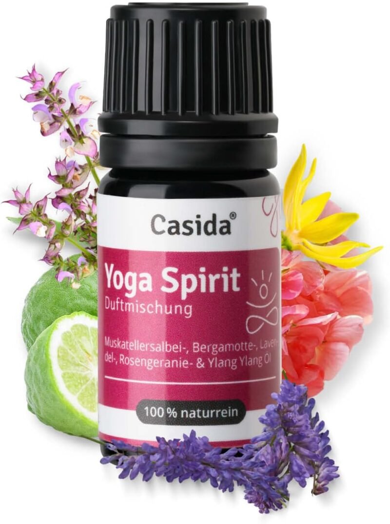 5 ml Yoga Spirit Duftmischung ätherische Öle | Für Yoga, Achtsamkeit & Meditation | Casida