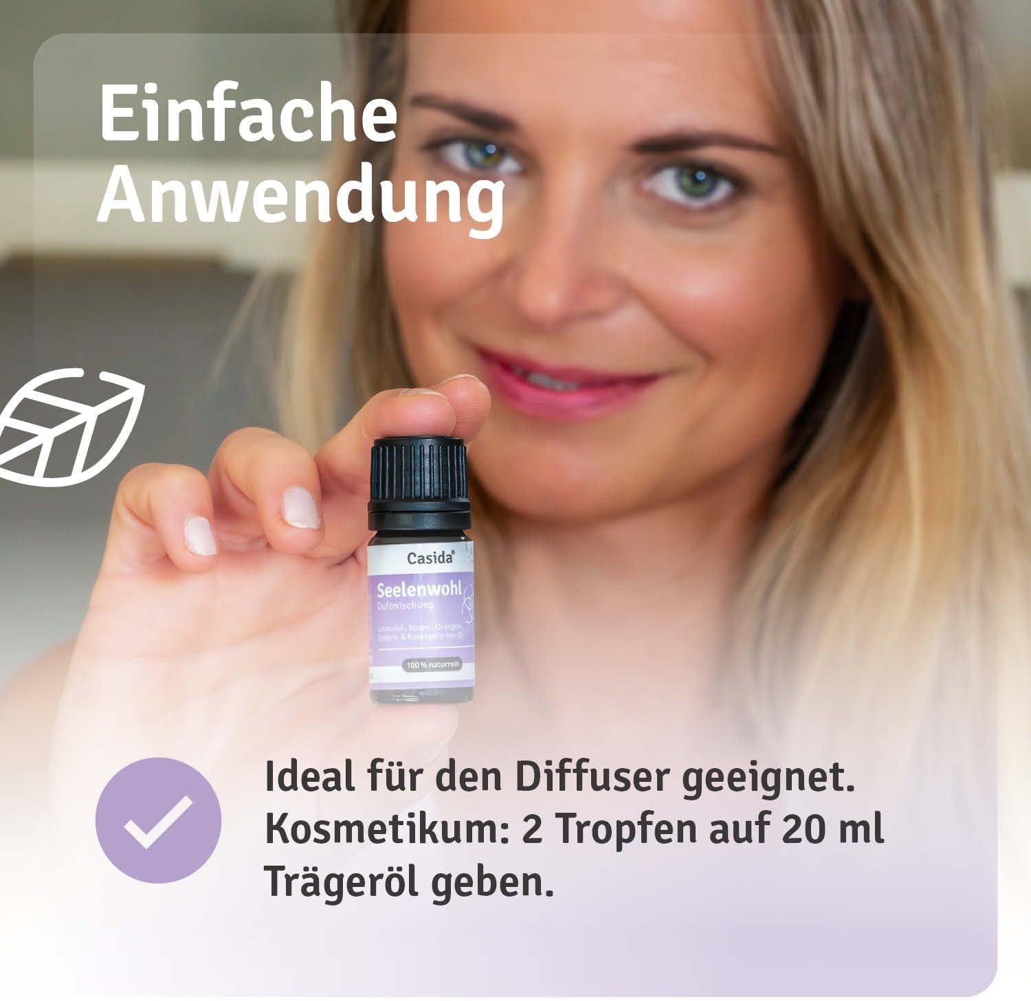 5 ml Seelenwohl Duftmischung | Ätherische Öle für emotionale Balance & inneren Trost | Casida
