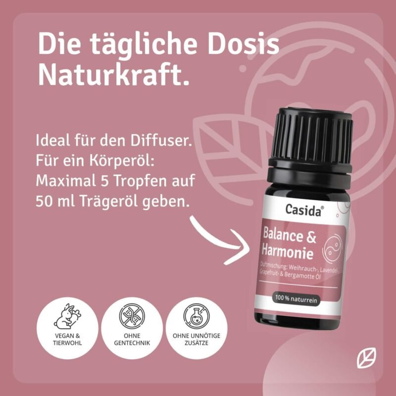 5 ml Casida Duftmischung Balance & Harmonie | Ätherisches Öl für innere Ruhe