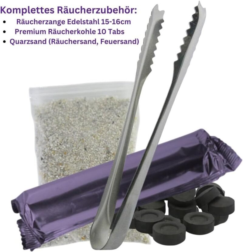 20-tlg. Räucherset Hausreinigung – mit Schale, Kohle & Anleitung | MyTobaQ