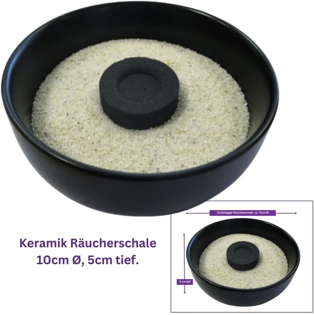 20-tlg. Räucherset Hausreinigung – mit Schale, Kohle & Anleitung | MyTobaQ