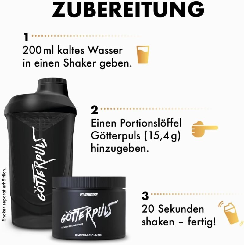 308g Pre Workout Booster Himbeere – Hochdosierter Trainingsbooster vegan | OS Nutrition