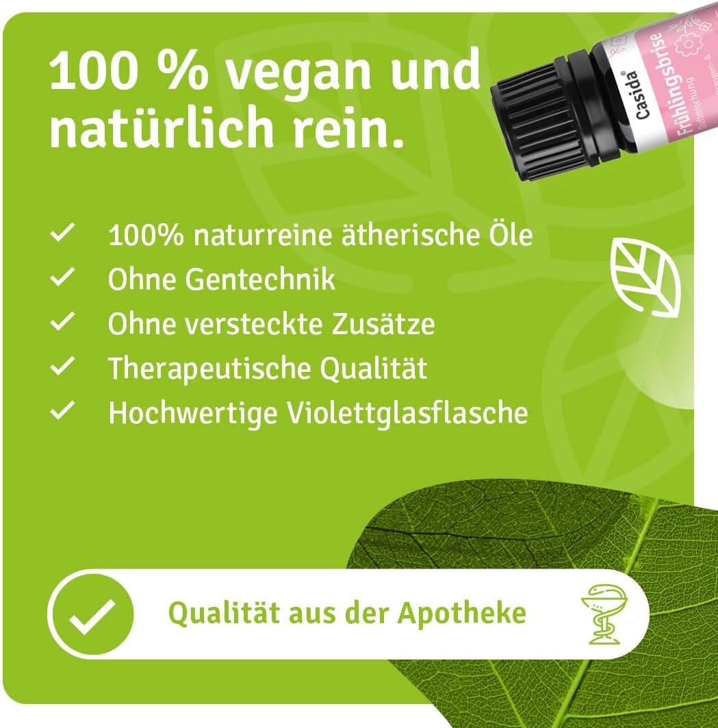 5 ml Frühlingsbrise Duftmischung | Ätherische Öle für Frische & Leichtigkeit | Casida