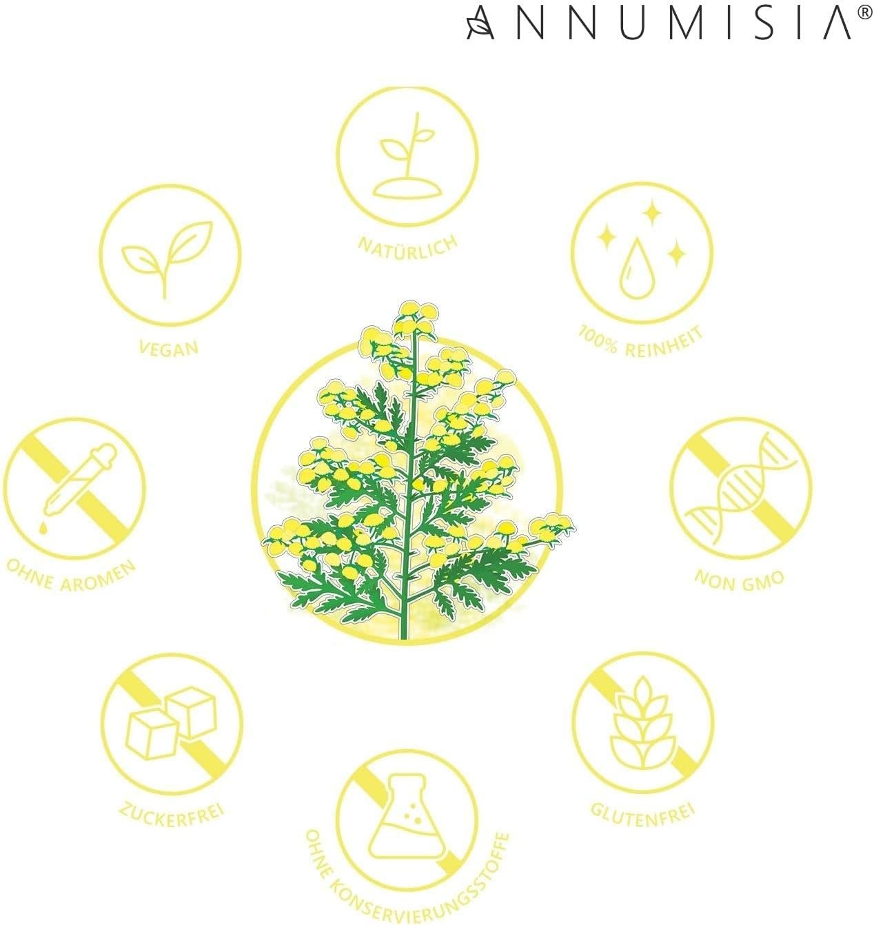 120 Kapseln Artemisia Beifuß Extrakt Kapseln hochdosiert vegan | ANNUMISIA