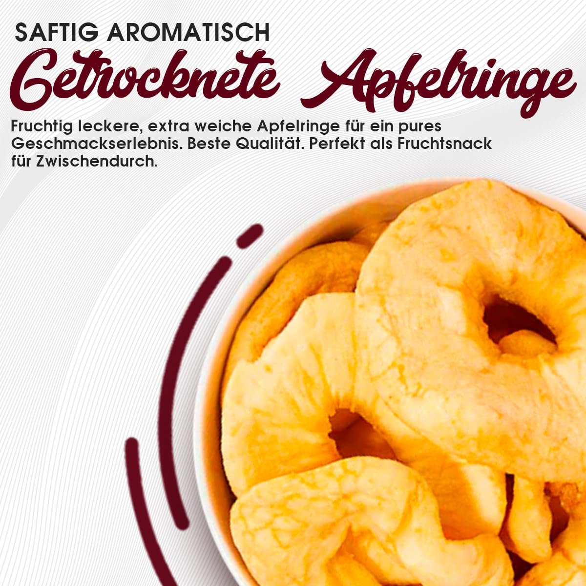 710c1kLGPWL._SL1200_ Getrocknete Apfelringe 1000g – Premium Qualität ohne Zuckerzusatz | Sultan’s Palace