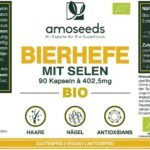 90 Bio Bierhefe Kapseln – mit Selen für Haare & Nägel | Amoseeds