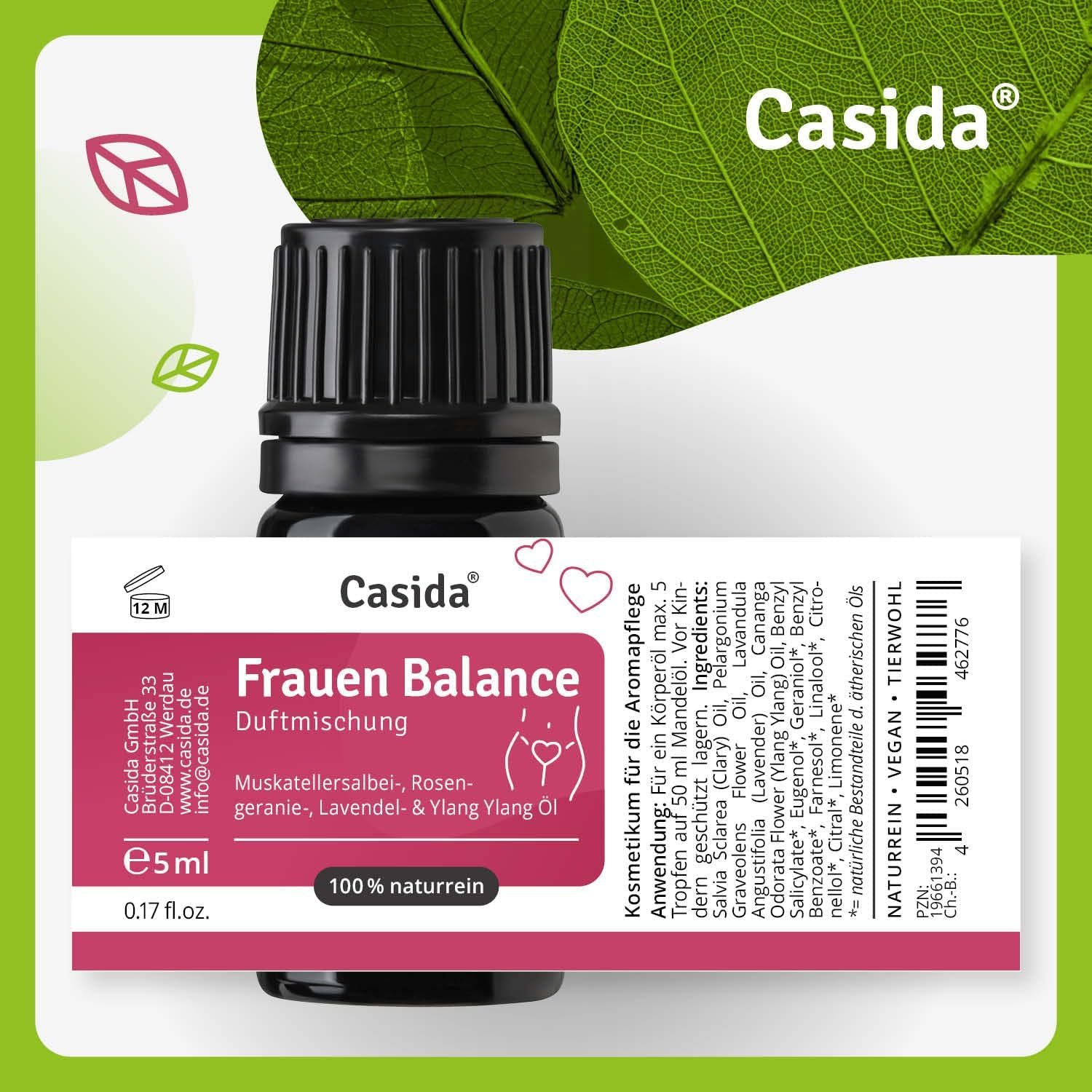 5 ml Frauen Balance Duftmischung | Ätherische Öle für innere Harmonie | Casida
