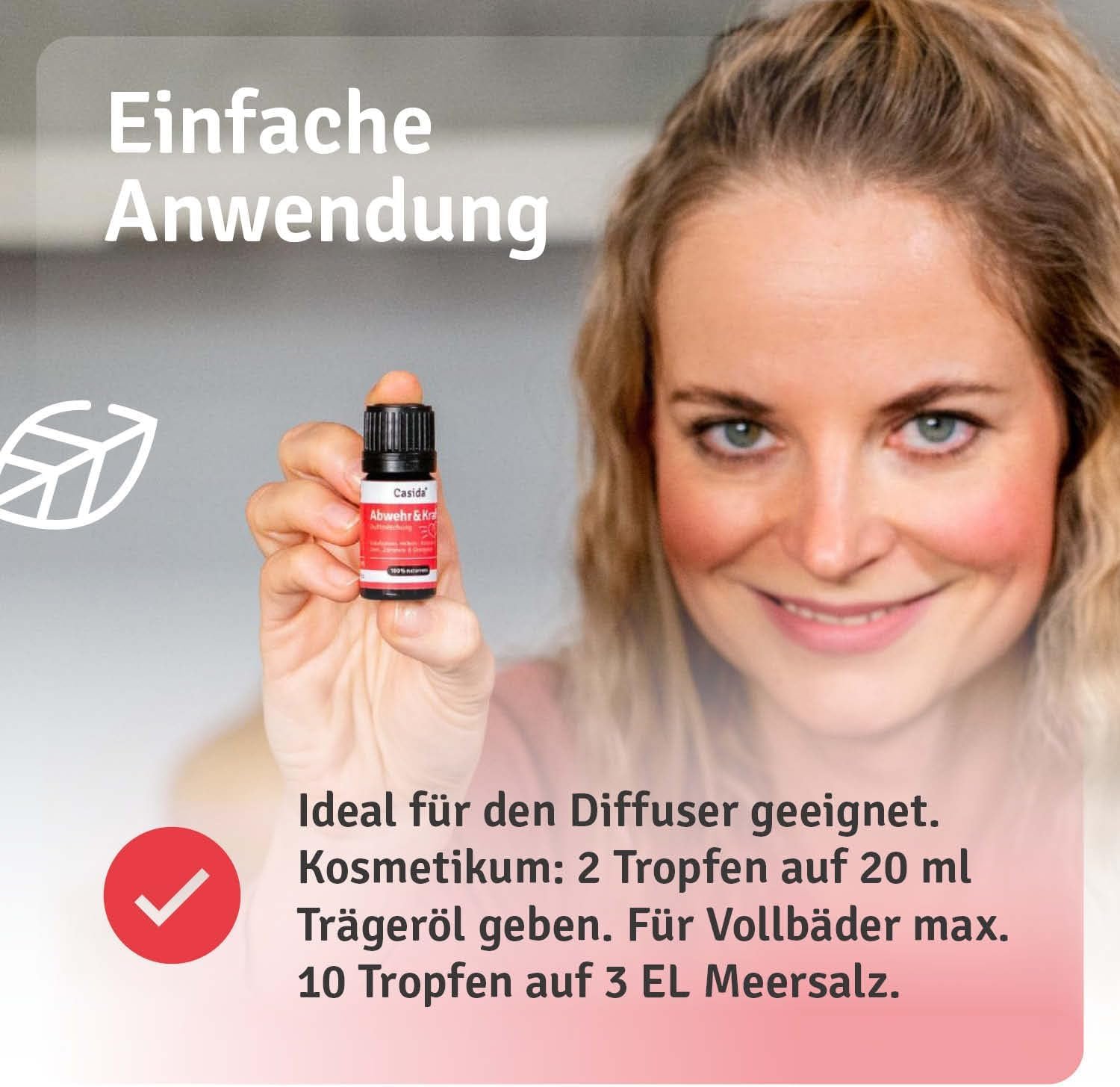5 ml Casida Abwehr & Kraft ätherische Öle | Stärkende Duftmischung für das Immunsystem |Casida