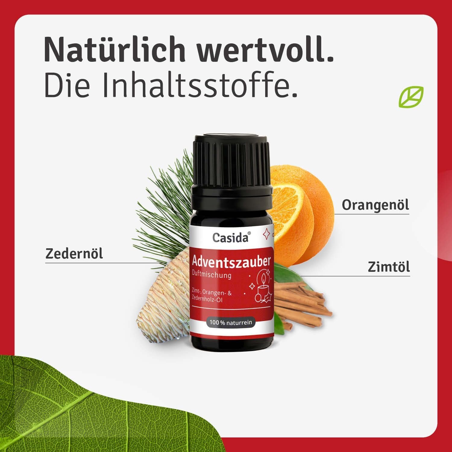 719MGzXKpmL._AC_SL1500_ 5 ml Casida Adventszauber Duftmischung | Warmer Weihnachtsduft mit ätherischen Ölen