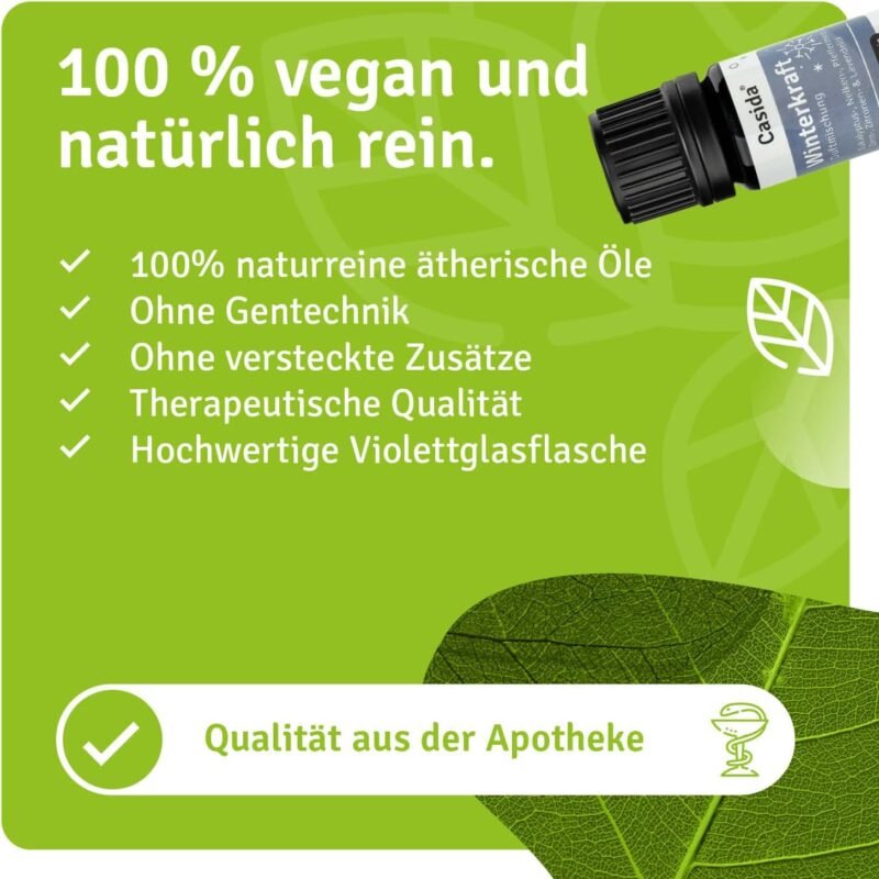 5 ml Winterkraft Duftmischung ätherische Öle | Stärkende Mischung für die kalte Jahreszeit | Casida