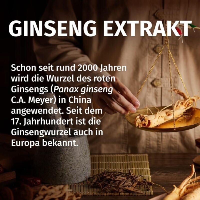 Panax Ginseng Extrakt – 2100 mg hochdosiert mit 20 % Ginsenoiden | Green Naturals