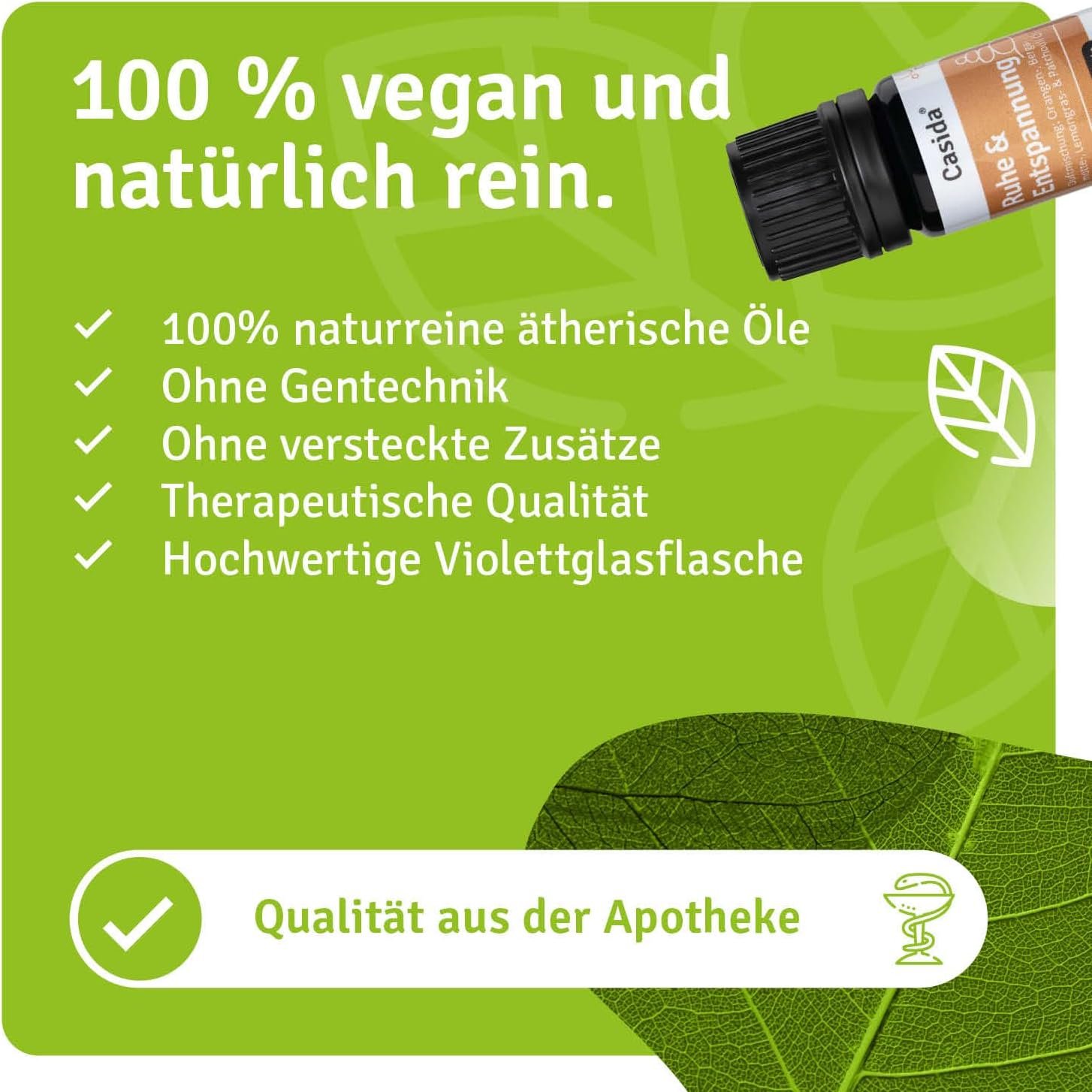 5 ml Ruhe Entspannung Duftmischung | Ätherische Öle für Gelassenheit & Balance | Casida