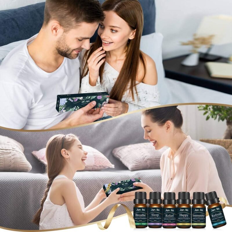 10 ml pro Stück-Ätherisches Öle Set | Upgrade-Paket für Entspannung & Schlaf | Janolia
