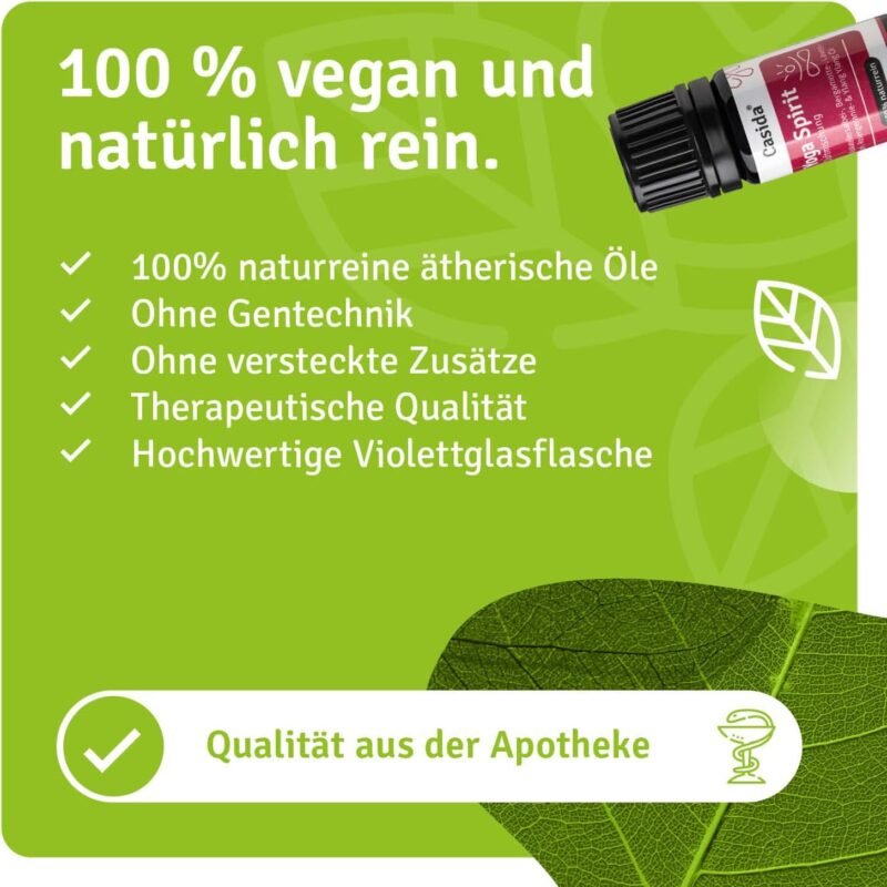 5 ml Yoga Spirit Duftmischung ätherische Öle | Für Yoga, Achtsamkeit & Meditation | Casida