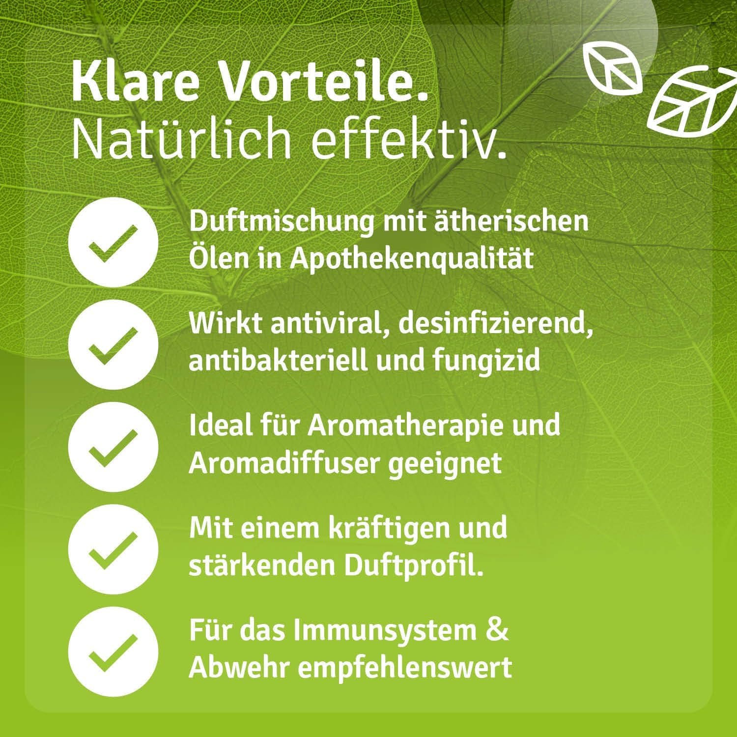 5 ml Casida Abwehr & Kraft ätherische Öle | Stärkende Duftmischung für das Immunsystem |Casida