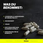 360 BCAA Kapseln 2:1:1 hochdosiert – Essenzielle Aminosäuren für Muskeln | Natural Elements