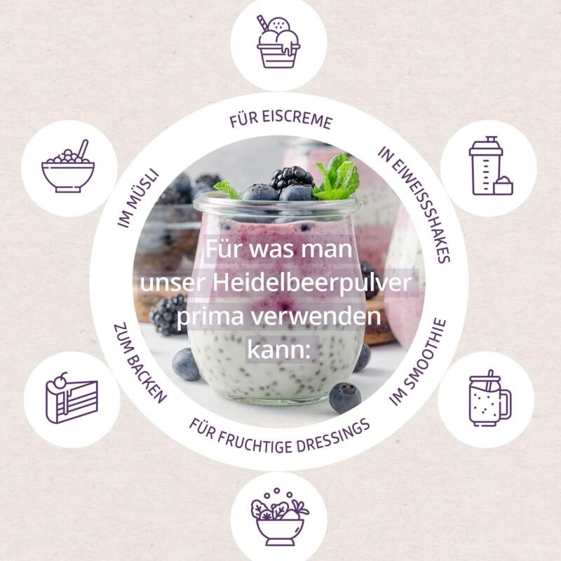 200g Wilde Heidelbeeren Bio Pulver – roh & antioxidativ | Effective Nature